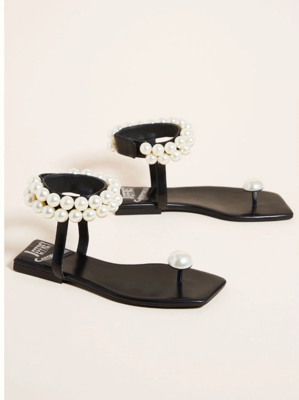 {JEFFREY CAMPBELL} Chateau Pearl Embellished Sandals